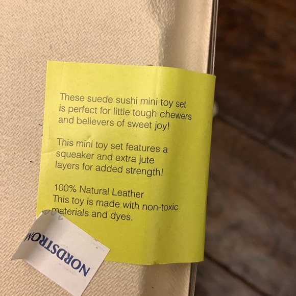 LoveThyBeast 3-Piece Sushi Suede Squeaker Toy Set in Multi at Nordstrom 🤩 C5 - Picture 8 of 11
